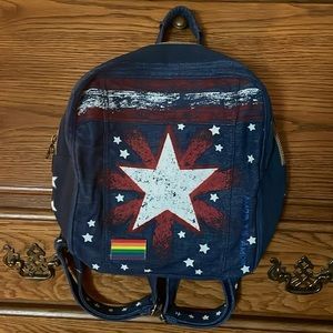 Disney Marvel America Chavez Doctor Strange Denim Backpack NWT